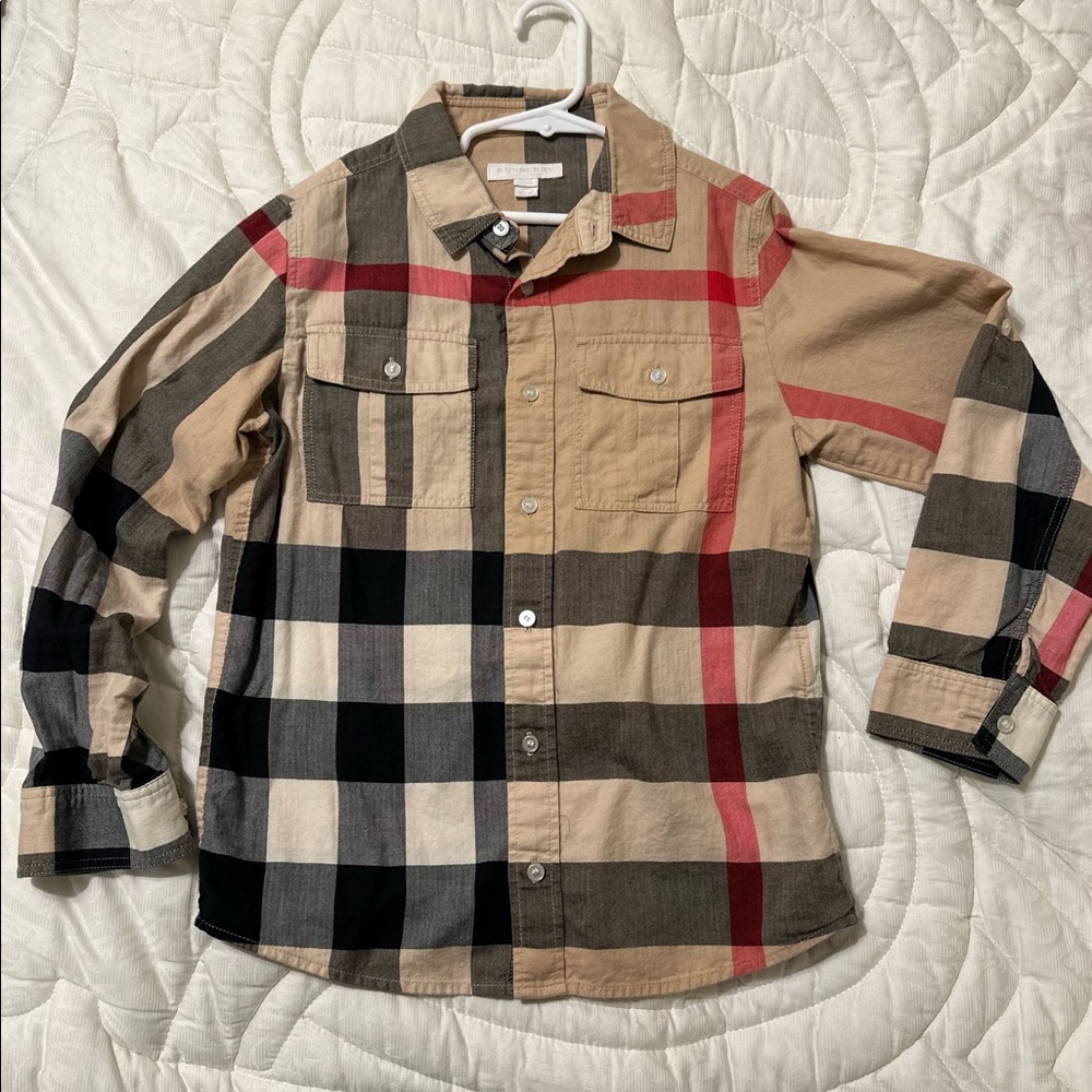 Boys Burberry button down